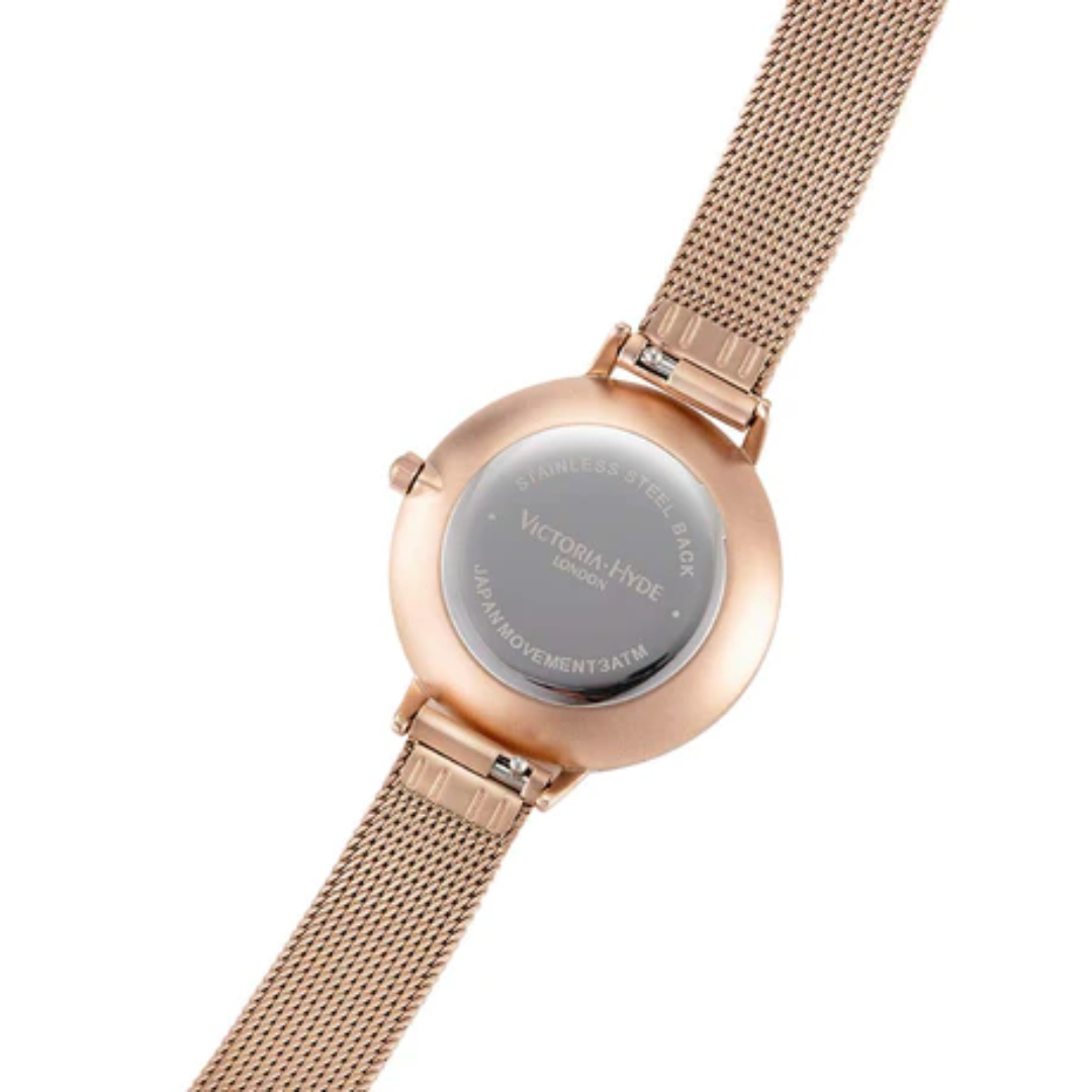 Crystal 32mm Rosegold Mesh Strap Women s Watch