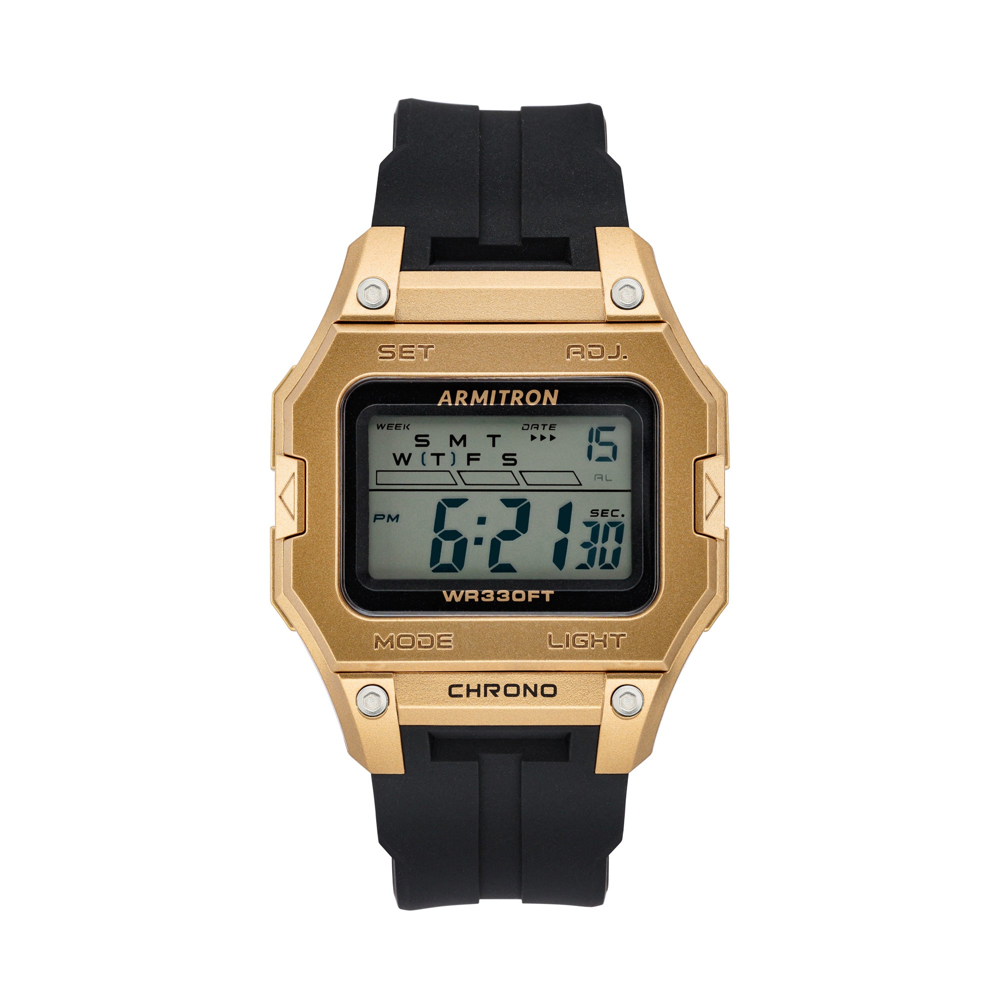 Sport Men 50mm Watch Gold Black