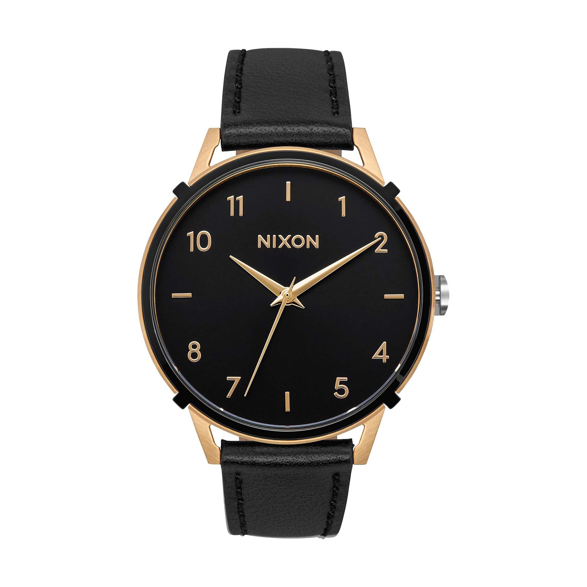 Nixon Arrow Nixon Miyota Arrow 38mm Watch Black Gold Cage
