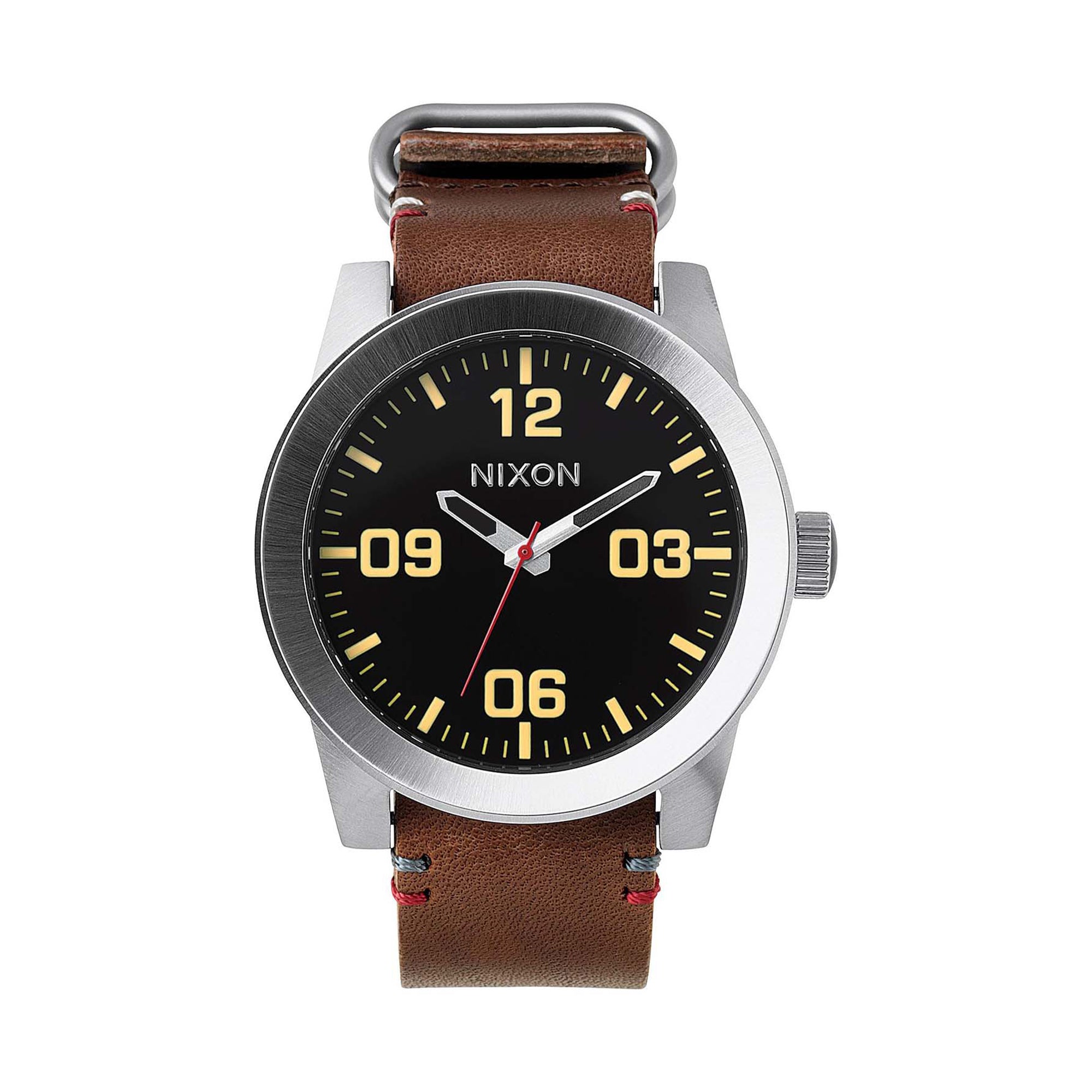 Patriot 45mm Watch - Leather Black